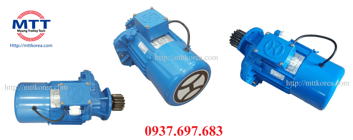 Công ty TNHH MTT Hàn Quốc Motor dầm biên 0.75kWx4P Hyundai cầu trục 
