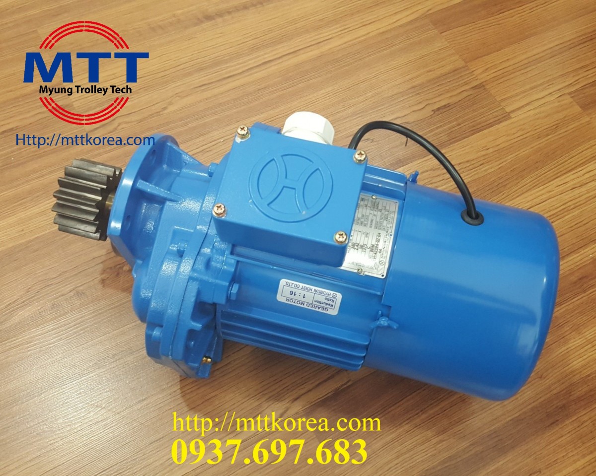 Công ty TNHH MTT Hàn Quốc Motor dầm biên 0.75kWx4P Hyundai cầu trục 