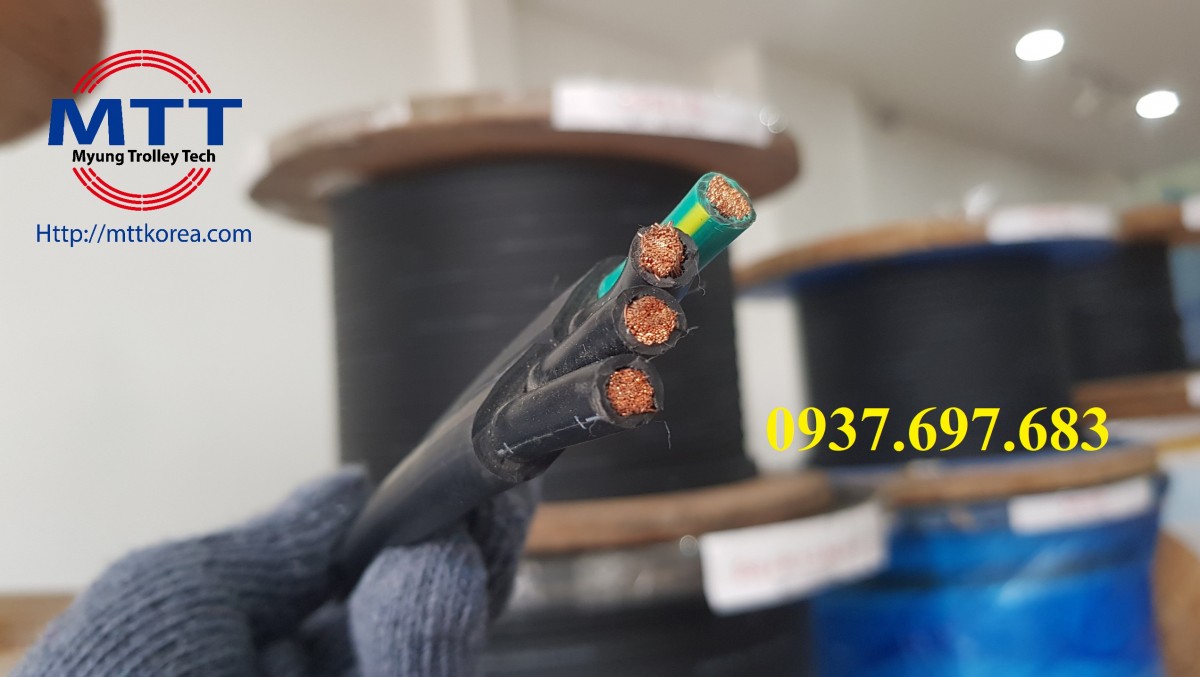 Công ty TNHH MTT Hàn Quốc Cáp điện cầu trục 16SQx4C Công ty TNHH MTT Hàn Quốc Cáp điện cầu trục 16SQx4C