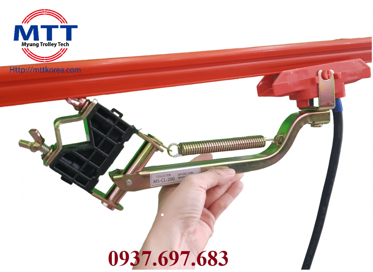 Công ty TNHH MTT Hàn Quốc Chổi lấy điện 200A PVC cầu trục Công ty TNHH MTT Hàn Quốc Chổi lấy điện 200A PVC cầu trục