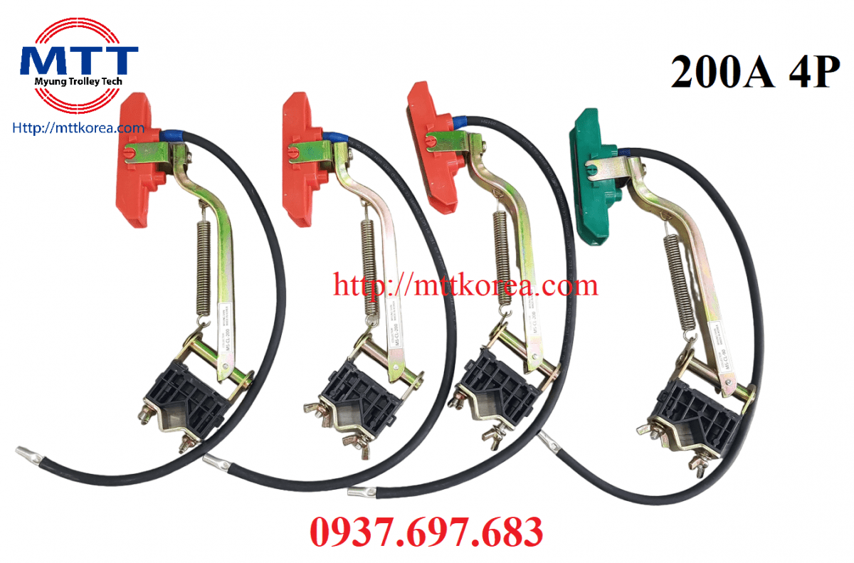 Công ty TNHH MTT Hàn Quốc Chổi lấy điện 200A PVC cầu trục Công ty TNHH MTT Hàn Quốc Chổi lấy điện 200A PVC cầu trục