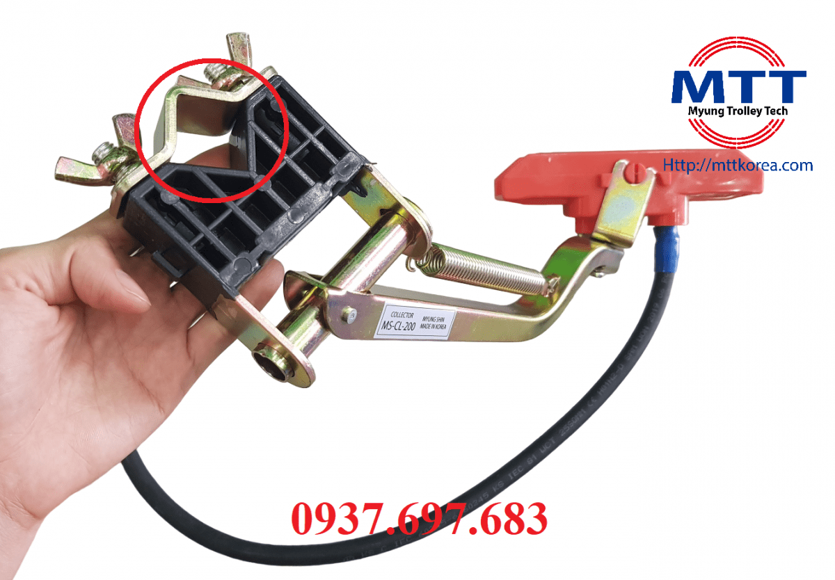 Công ty TNHH MTT Hàn Quốc Chổi lấy điện 200A PVC cầu trục Công ty TNHH MTT Hàn Quốc Chổi lấy điện 200A PVC cầu trục