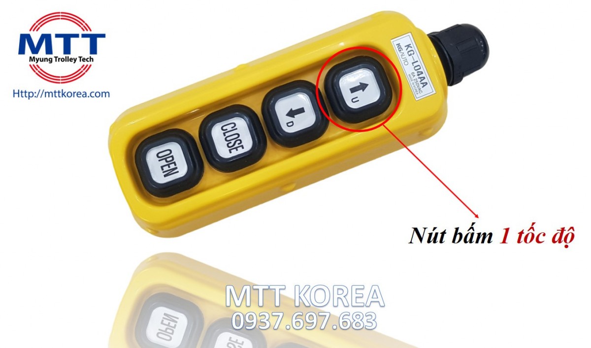 Công ty TNHH MTT Hàn Quốc Tay bấm điều khiển cầu trục L04AA(M) 