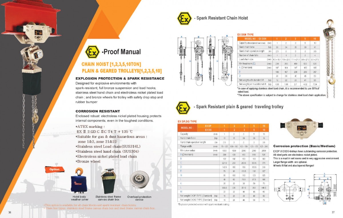 Công ty TNHH MTT Hàn Quốc Manual chain Hoist - EDL Series Công ty TNHH MTT Hàn Quốc Manual chain Hoist - EDL Series