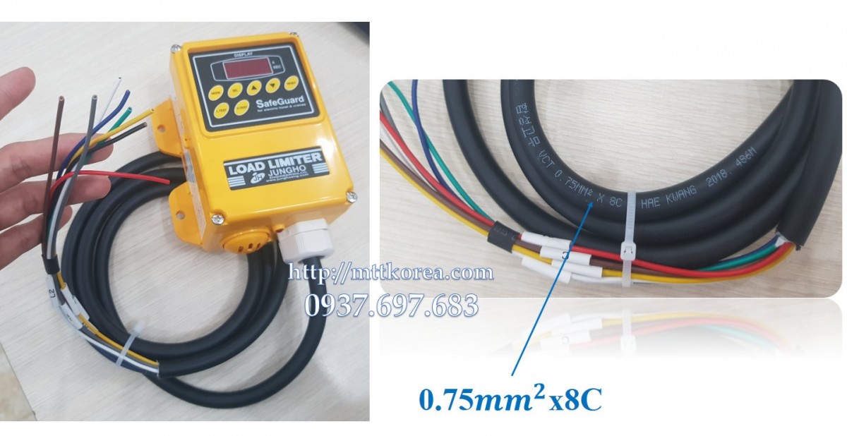 Công ty TNHH MTT Hàn Quốc Bộ báo quá tải tời điện Jungho Công ty TNHH MTT Hàn Quốc Bộ báo quá tải tời điện Jungho