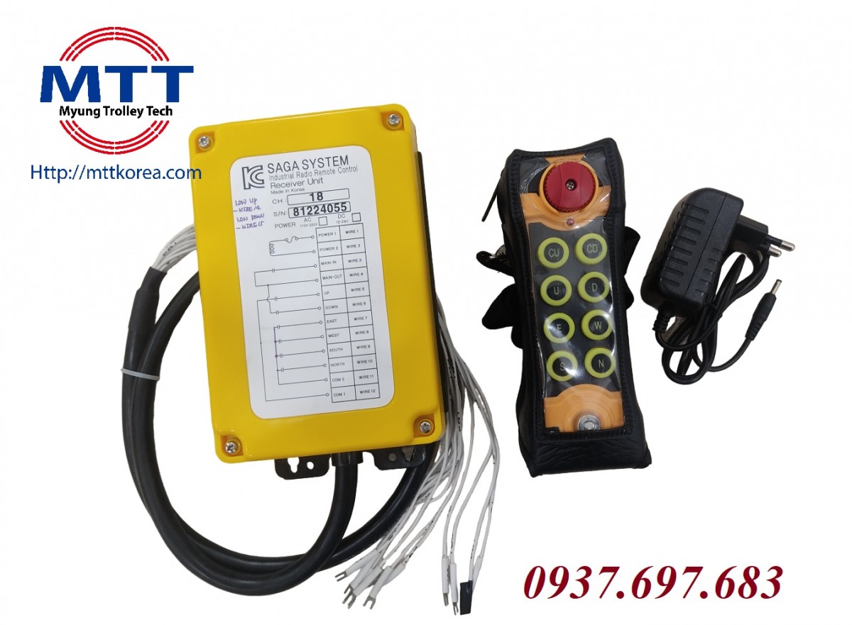 Công ty TNHH MTT Hàn Quốc Bộ điều khiển cầu trục SAGA-800N Công ty TNHH MTT Hàn Quốc Bộ điều khiển cầu trục SAGA-800N