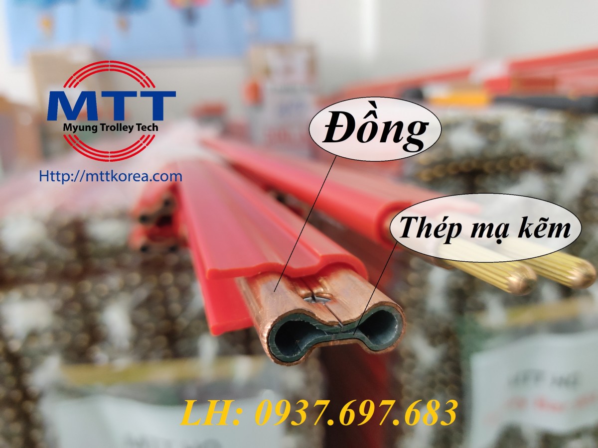 Công ty TNHH MTT Hàn Quốc Ray điện an toàn 200A cho cầu trục Công ty TNHH MTT Hàn Quốc Ray điện an toàn 200A cho cầu trục