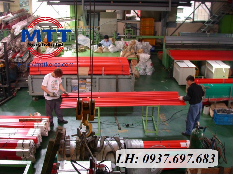 Công ty TNHH MTT Hàn Quốc Ray điện an toàn 300A cho cầu trục 