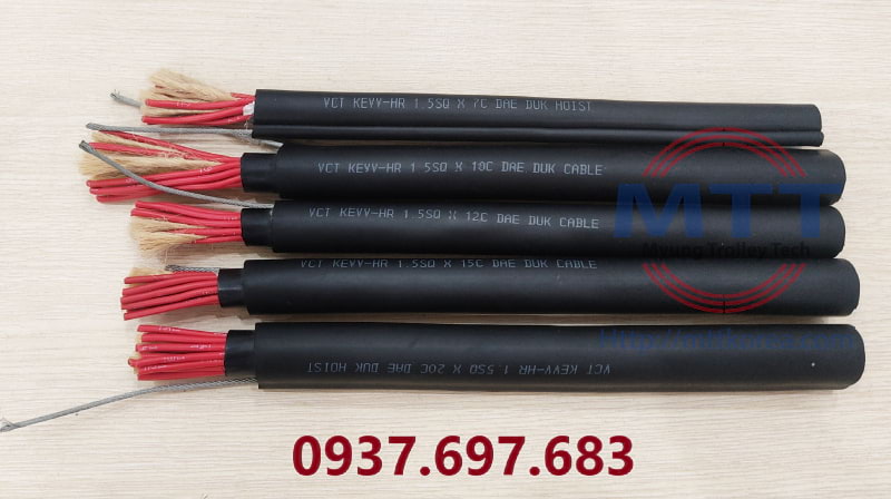 Công ty TNHH MTT Hàn Quốc Cáp tròn điều khiển cầu trục 1.5SQx20C Công ty TNHH MTT Hàn Quốc Cáp tròn điều khiển cầu trục 1.5SQx20C