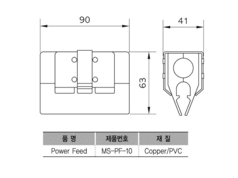 Công ty TNHH MTT Hàn Quốc Đầu nối nguồn ray điện cầu trục 300A Công ty TNHH MTT Hàn Quốc Đầu nối nguồn ray điện cầu trục 300A