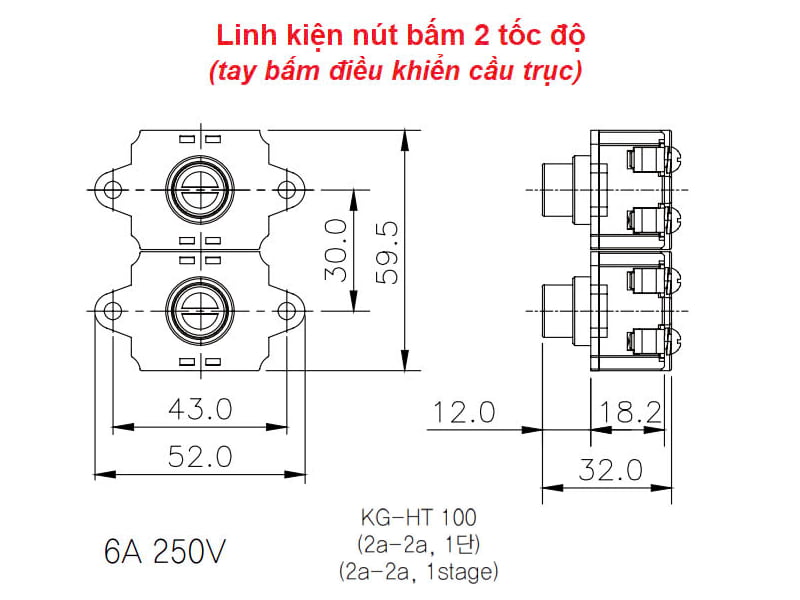 Công ty TNHH MTT Hàn Quốc Nút bấm 2 tốc độ Công ty TNHH MTT Hàn Quốc Nút bấm 2 tốc độ